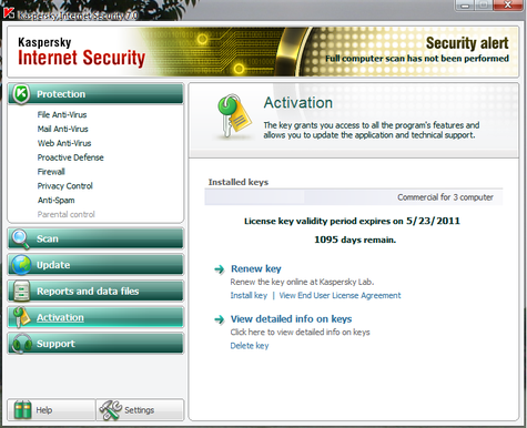 phần mềm diệt virus Kaspersky Internet Security